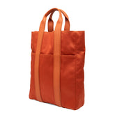 エルメス アカプルコ カバスMM トートバッグ オレンジ トワルシェブロン レザー レディース HERMES 【中古】